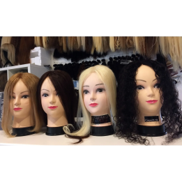 Piccolo toupet Top Closure capelli veri remy con clip  Vari Colori